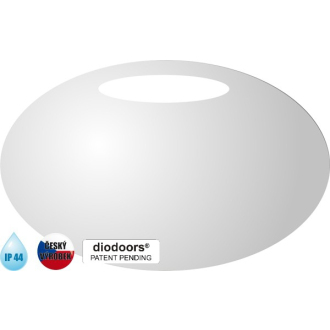 SPRÁVA oválne zrkadlo s LED osvetlením V 500 × Š 700 mm ZRLUZN5070