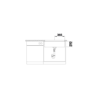 Blanco ETAGON 700-U bez odtokovej sady drez pod dosku, biela soft silgranit 527764