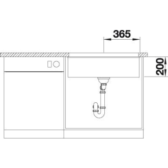 Blanco ETAGON 700-U bez odtokovej sady drez pod dosku, antracit silgranit 527765