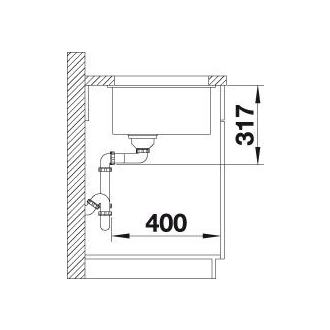 Blanco ETAGON 700-U bez odtokovej sady drez pod dosku, antracit silgranit 527765