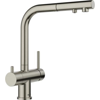 Blanco FONTAS-S II - batéria na filtrovanú a úžitkovú vodu Satin Platinum 527715