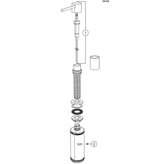 Blanco LATO dávkovač saponátu Satin Platinum 527721