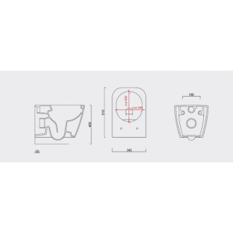 závesné WC NOVA (rimless) + SLIM sedátko soft-close OLKGNO31DAK00