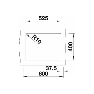Blanco SUBLINE 340/160-U drez pod dosku, bez odtokovej sady biela soft silgranit 527820
