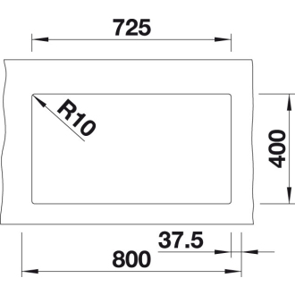 Blanco SUBLINE 350/350-U, drez pod dosku, bez odtokovej sady biela silgranit 527831
