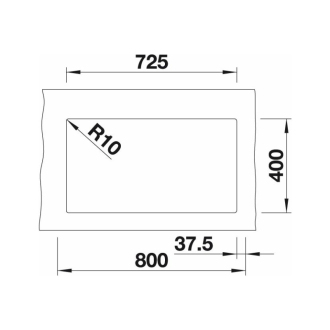 Blanco SUBLINE 350/350-U, drez pod dosku, bez odtokovej sady biela silgranit 527831