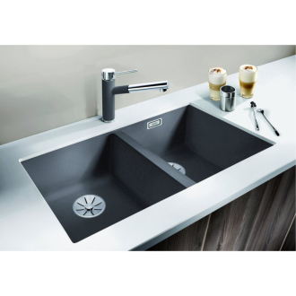 Blanco SUBLINE 350/350-U, drez pod dosku, bez odtokovej sady biela silgranit 527831