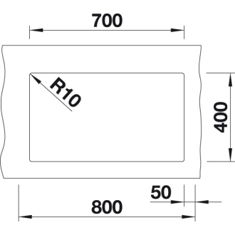 Blanco SUBLINE 700-U, drez pod dosku, bez odtokovej sady biela soft silgranit 527804