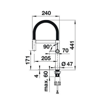 Blanco CULINA-S II MINI SENZOR batéria PVD Steel 527466