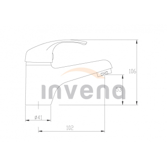 Invena SIROS BU-90-001-A Umývadlová batéria nízka, chróm