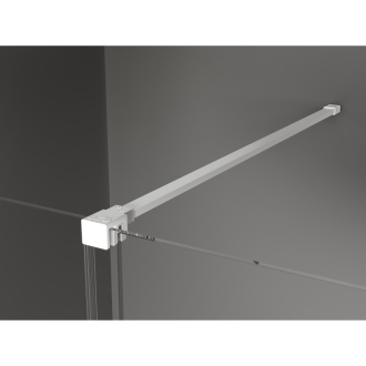 Mexen Velar výsuvná sprchová kabína 140 x 70 cm, priehľadná, biela - 871-140-070-01-20
