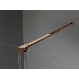 Mexen Velar výsuvný sprchovací kút 110x80 cm, transparent, ružové zlato 871-110-080-01-60