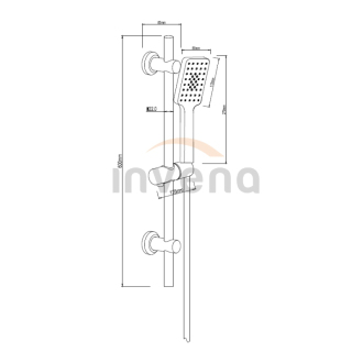 Invena DOKOS AU-19-Z02-C Sprchový set, chróm