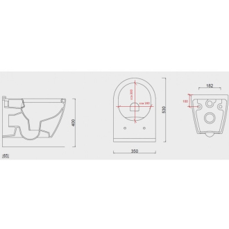 závesné WC UNO (rimless) + SLIM sedátko soft-close OLKGUN30DAK00
