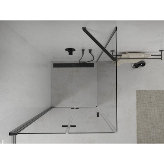 Mexen Lima skladací sprchovací kút 110 x 110 cm, transparentný, čierna - 856-110-110-70-00