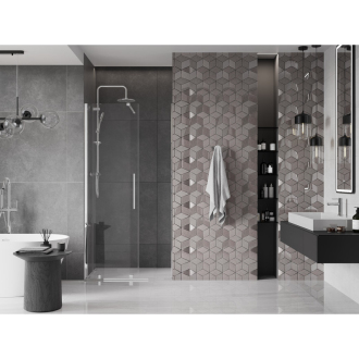 Mexen Velar posuvné sprchové dvere 120 cm, transparentné, chróm - 871-120-000-01-01