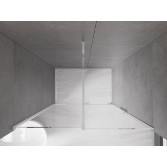 Mexen Velar posuvné sprchové dvere 130 cm, transparentné, chróm - 871-130-000-01-01