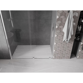 Mexen Velar posuvné sprchové dvere 130 cm, transparentné, chróm - 871-130-000-01-01