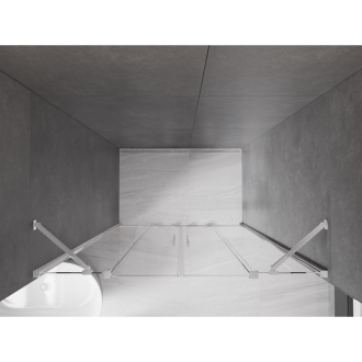 Mexen Velar Duo posuvné sprchové dvere 150 cm, transparentné, chróm - 871-150-000-02-01
