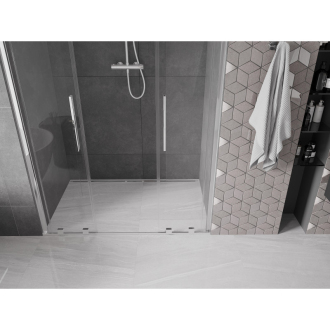 Mexen Velar Duo posuvné sprchové dvere 150 cm, transparentné, chróm - 871-150-000-02-01