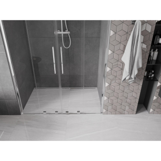 Mexen Velar Duo posuvné sprchové dvere 150 cm, transparentné, chróm - 871-150-000-02-01