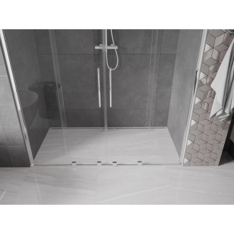 Mexen Velar Duo posuvné sprchové dvere 200 cm, transparentné, chróm - 871-200-000-02-01