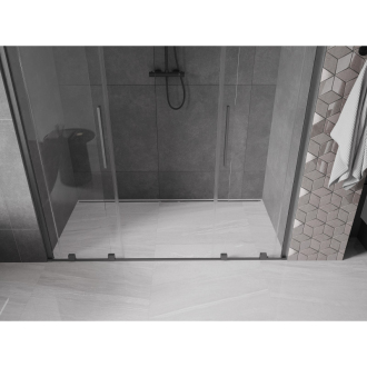 Mexen Velar Duo posuvné sprchové dvere 200, transp., sivá kefa. 871-200-000-02-66