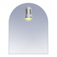 ORMES - zrkadlo s osvetlením 500 x 650 mm (š xv) OLNZORM