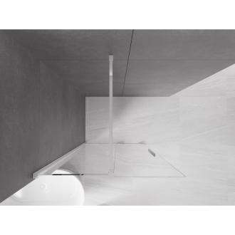 Mexen Velar Walk-in výsuvná sprchová stena 85 x 200 cm, transparentná 8 mm, chróm - 871-085-000-03-01