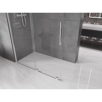 Mexen Velar Walk-in výsuvná sprchová stena 150 x 200 cm, transparentná 8 mm, chróm - 871-150-000-03-01