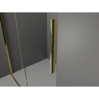 Mexen Velar Walk-in sprchová stena 90x200 cm, 8 transparent, zlatá 871-090-000-03-50