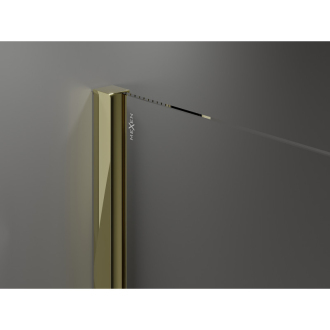 Mexen Velar Walk-in sprchová stena 90x200 cm, 8 transparent, zlatá 871-090-000-03-50
