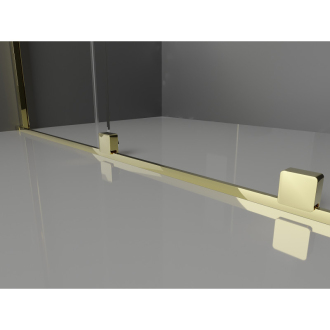 Mexen Velar Walk-in sprchová stena 90x200 cm, 8 transparent, zlatá 871-090-000-03-50