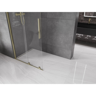 Mexen Velar Walk-in sprchová stena 90x200 cm, 8 transparent, zlatá 871-090-000-03-50