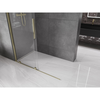 Mexen Velar Walk-in sprchová stena 150x200 cm, 8 transparent, zlatá 871-150-000-03-50