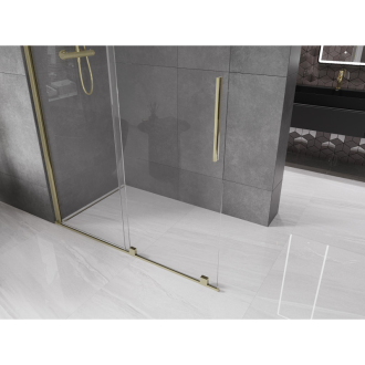 Mexen Velar Walk-in sprchová stena 150x200 cm, 8 transparent, zlatá 871-150-000-03-50