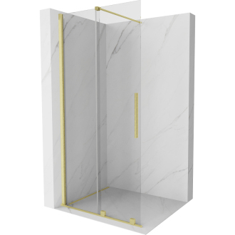 Mexen Velar Walk-in sprchová stena 80x200, 8 transp., brúsené zlato 871-080-000-03-55