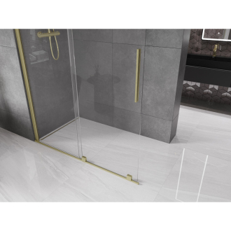 Mexen Velar Walk-in sprchová stena 140x200, 8 transp., brúsené zlato 871-140-000-03-55