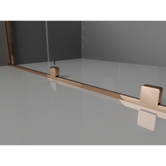 Mexen Velar Walk-in sprchová stena 80x200, 8 transp., ružové zlato 871-080-000-03-60