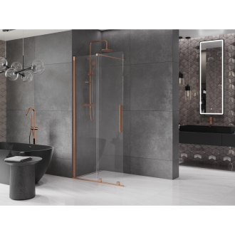 Mexen Velar Walk-in sprchová stena 110x200, 8 transp., Kefa. meď 871-110-000-03-65
