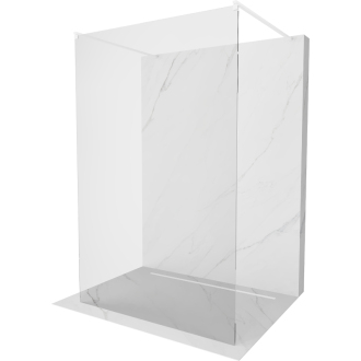 Mexen Kioto voľne stojaca sprchová stena 105x200 cm, transparent 8, biela 800-105-002-20-00