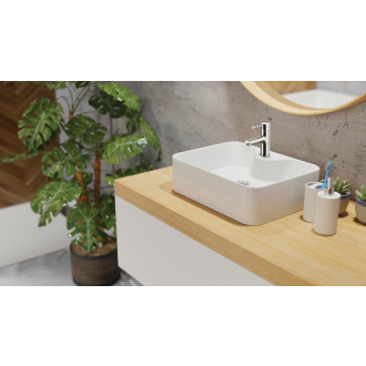 Invena NERI CE-22-001-W Umývadlo na dosku 49 cm, čierna