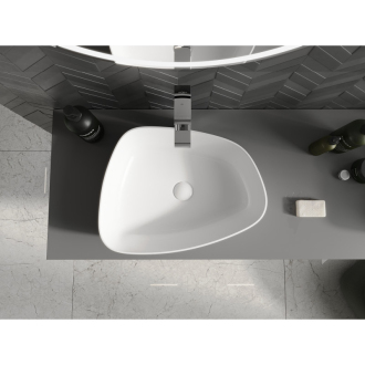 Mexen Ono umývadlo na dosku z konglomerátu 51 x 39 cm, biela - 23045101