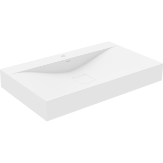 Mexen Poli umývadlo na dosku z konglomerátu 1/O 80 x 48 cm, biela - 23028001
