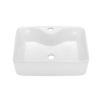 Invena NERI CE-22-001-W Umývadlo na dosku 49 cm, čierna