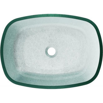 Mexen Araks sklenené umývadlo na dosku 54 x 39 cm, strieborné - 24155411