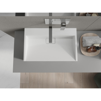 Mexen Ava umývadlo na dosku z konglomerátu B/O 60 x 38 cm, biela - 23016000