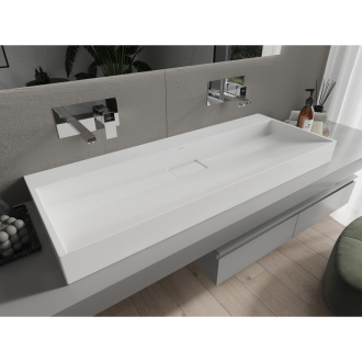 Mexen Ava umývadlo na dosku z konglomerátu B/O 120 x 46 cm, biela - 23011200
