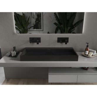 Mexen Ava umývadlo na dosku z konglomerátu B/O 100 x 46 cm, čierna - 23011070