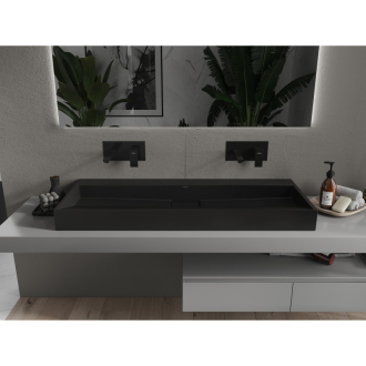 Mexen Ava umývadlo na dosku z konglomerátu B/O 120 x 46 cm, čierna - 23011270